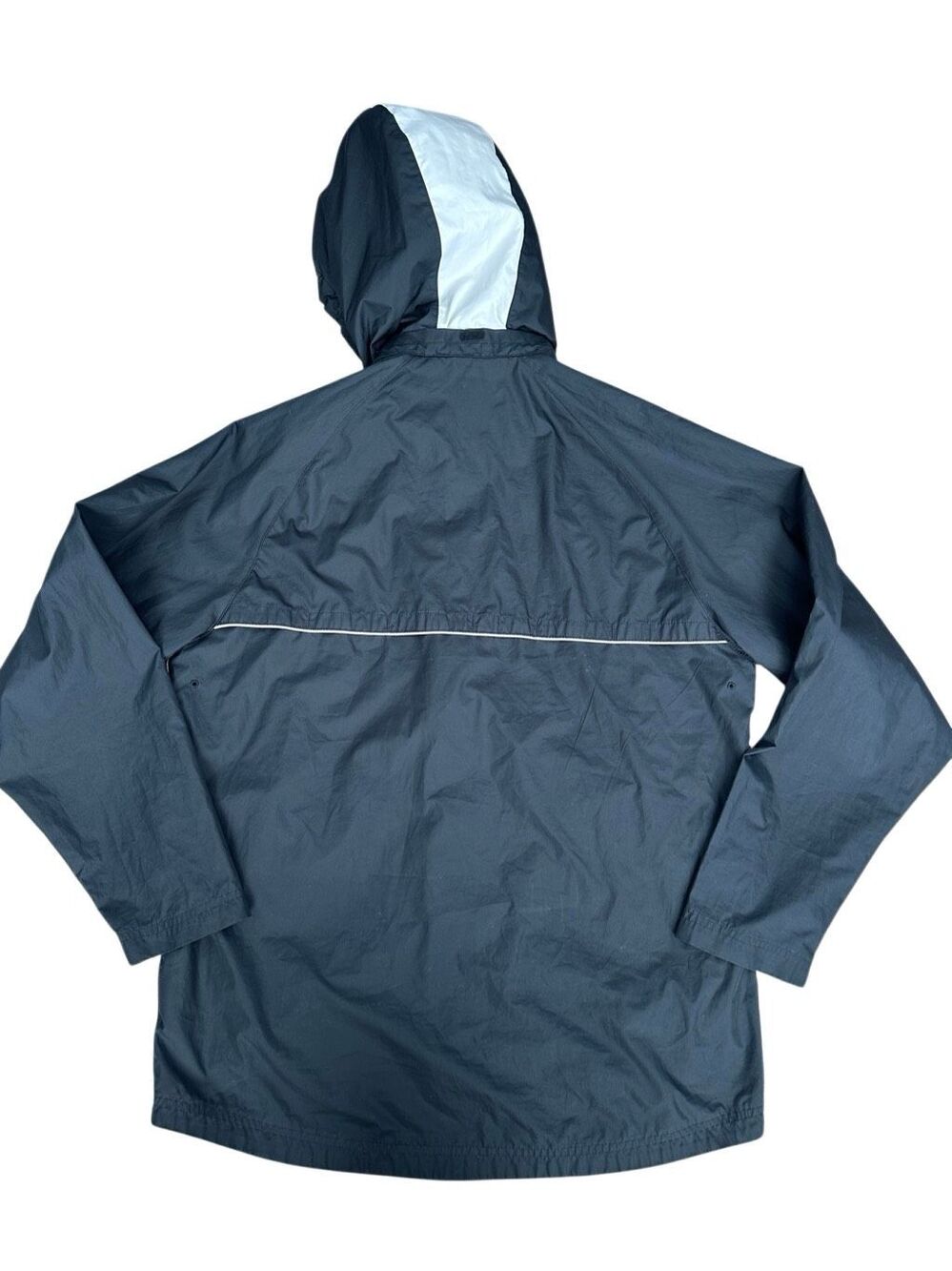 Vintage Y2K Nike Team Dri-Fit Black Full Zip Hooded Windbreaker Jacket Men’s M - Picture 2 of 11